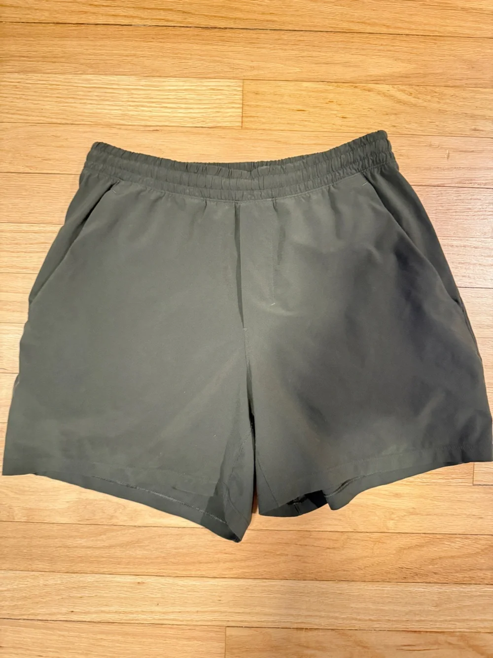 Classic Lululemon Athletic Shorts in Dark Olive